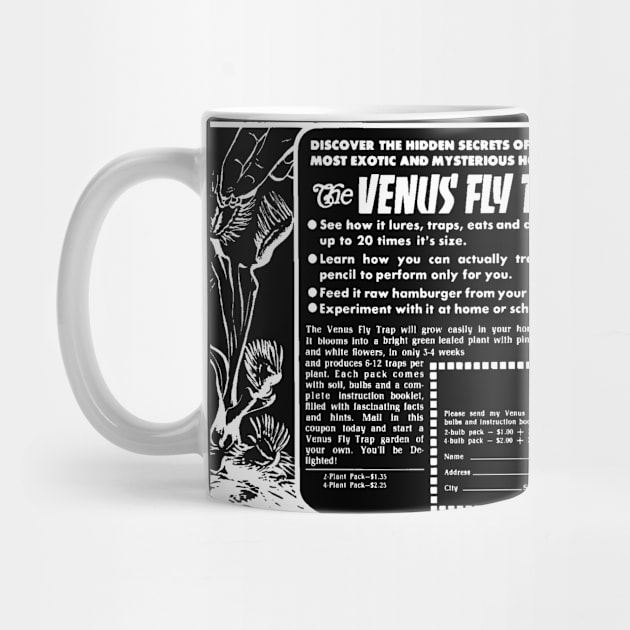 Venus Flytrap (with white print) T-Shirt by MarbitMonster